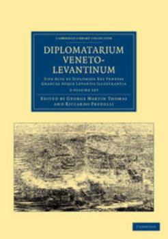Paperback Diplomatarium Veneto-Levantinum 2 Volume Set [Latin] Book