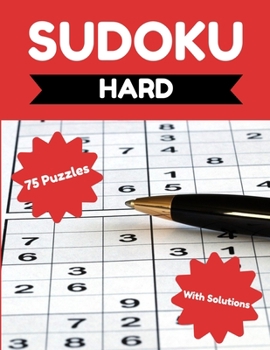Paperback Sudoku - Hard: 75 Sudoku Puzzles for Adults & Seniors, Sudoku Puzzle Book for Experts, Puzzle Activity Books for Seniors, Hard Sudoku Book