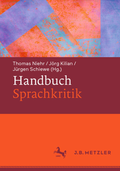 Hardcover Handbuch Sprachkritik [German] Book