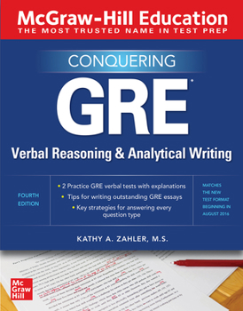 Paperback McGraw-Hill Education Conquering GRE Verbal Reasoning and Analytical Writing, Second Edition Book