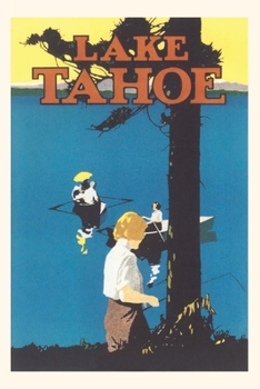 Paperback Vintage Journal Lake Tahoe Poster Book