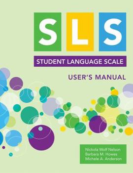 Paperback Student Language Scale (Sls) User's Manual Book