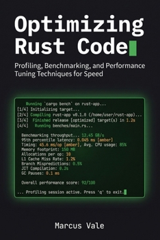 Paperback Optimizing Rust Code: Profiling, Benchmarking, and Performance Tuning Techniques for Speed Book