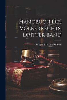 Paperback Handbuch des Völkerrechts, Dritter Band [German] Book