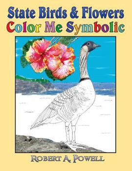 Paperback State Birds & Flowers: Color Me Symbolic Book