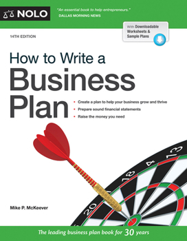 Paperback How to Write a Business Plan Book