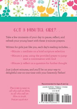 Paperback 3-Minute Prayers for Girls Book