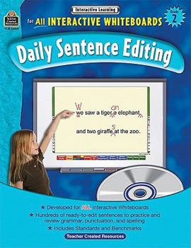 Paperback Interactive Learning: Daily Sentence Editing Grd 2 [With CDROM] Book