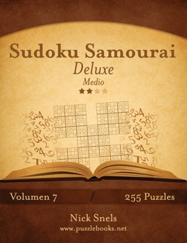 Paperback Sudoku Samurai Deluxe - Medio - Volumen 7 - 255 Puzzles [Spanish] Book