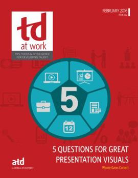 Paperback 5 Questions for Great Presentation Visuals Book