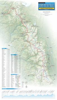 Map John Muir Trail Wall Map - Laminated (15 x 26 inches) (Erik the Black’s Hiking Maps) Book