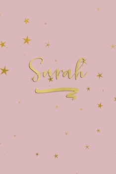 Sarah: Personalized Journal to Write In | Rose Gold Line Journal