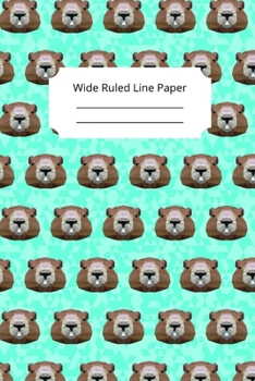 Paperback Funny Groundhog Day Theme Wide Ruled Line Paper Book