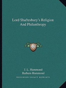 Paperback Lord Shaftesbury's Religion And Philanthropy Book