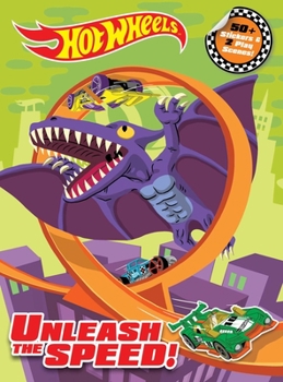 Paperback Hot Wheels: Unleash the Speed!: Panorama Sticker Book