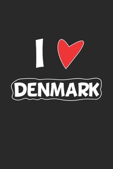 Denmark: Notebook, Journal | Gift Idea for Globetrotters and Travel Fans | checkered | 6x9 | 120 pages