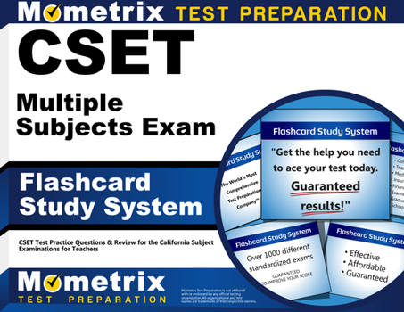 Cards Cset Multiple Subjects Exam Flashcard Study System: Cset Test Practice Questions & Review for the California Subject Examinations for Teachers Book
