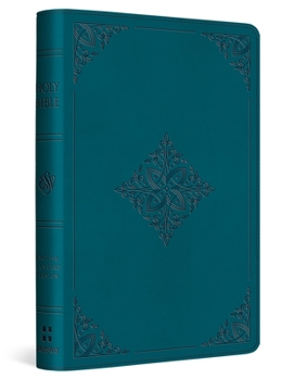 Imitation Leather ESV Compact Bible (Trutone, Deep Teal, Fleur-De-Lis Design) Book