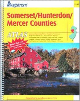 Spiral-bound Hagstrom Somerset/Hunterdon/Mercer Counties Atlas Book