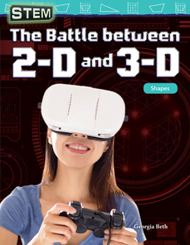 Paperback Stem: The Battle Between 2-D and 3-D: Shapes Book