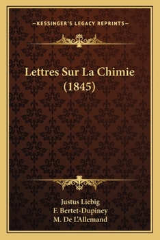 Paperback Lettres Sur La Chimie (1845) [French] Book