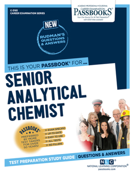 Paperback Senior Analytical Chemist (C-3193): Passbooks Study Guide Volume 3193 Book