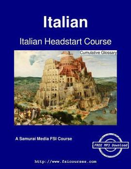 Paperback Italian Headstart Course - Cumulative Glossary Book