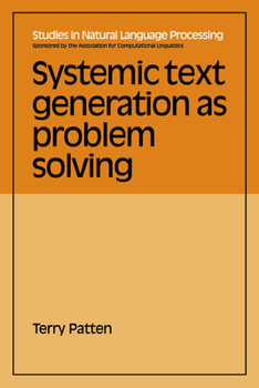 Paperback Systemic Text Generation as Problem Solving Book