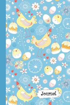 Journal: Chicken Egg & Cupcake Diary with Blank Lined Notebook Paper