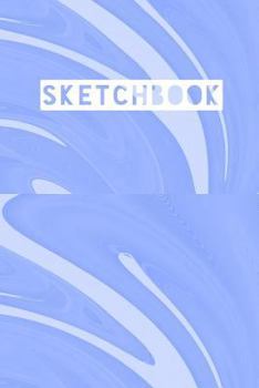 Sketchbook: Abstract Liquid Marble Blue Design