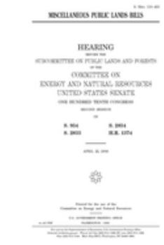 Miscellaneous public lands bills