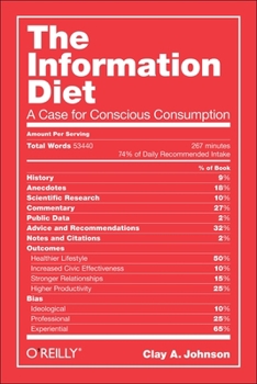 Hardcover The Information Diet: A Case for Conscious Consumption Book
