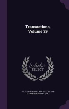 Hardcover Transactions, Volume 29 Book