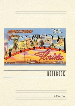Paperback Vintage Lined Notebook Greetings from Pensacola, Florida Book