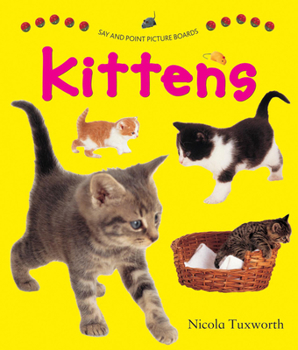 Hardcover Say and Point Picture Boards: Kittens Book