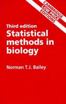 Paperback STATISTICAL METHODS IN BIOLOGY, 3RD EDN Book