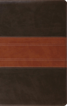 Imitation Leather ESV Large Print Personal Size Bible (Trutone, Forest/Tan, Trail Design) [Large Print] Book