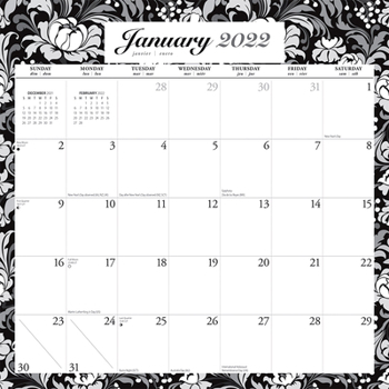 Calendar Ebony & Ivory 2022 Square Book