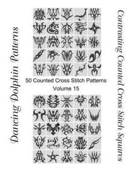 Paperback Contrasting Counted Cross Stitch Squares: 50 Counted Cross Stitch Patterns Book