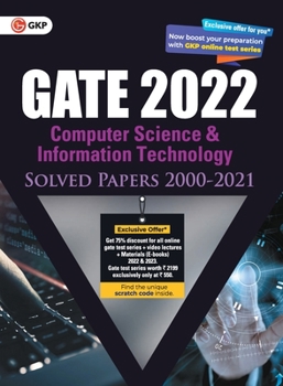 Paperback Gate 2022 Computer Science and Information Technology - Solved Papers (2000-2021) Book
