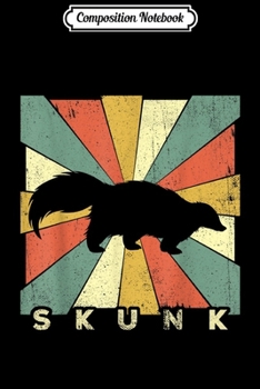 Composition Notebook: Vintage Skunk Lover Retro Style Animal  Journal/Notebook Blank Lined Ruled 6x9 100 Pages