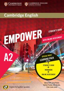 Paperback Cambridge English Empower for Spanish Speakers A2 Learning Pack (Student's Book with Online Assessment and Practice and Workbook) Book