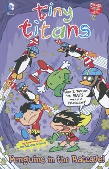 Hardcover Penguins in the Batcave! Book