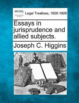 Paperback Essays in Jurisprudence and Allied Subjects. Book