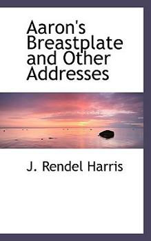 Paperback Aaron's Breastplate and Other Addresses Book