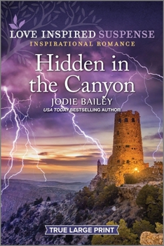 Paperback Hidden in the Canyon [Large Print] Book