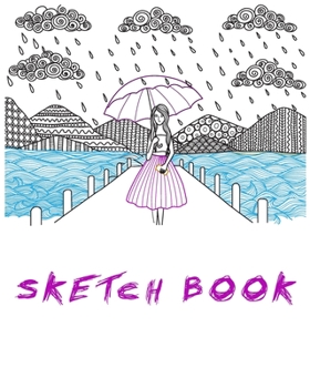 SKETCH BOOK: A Large Notebook With Blank Paper for Drawing, Writing, Painting, Sketching, 100 Pages, 8x10