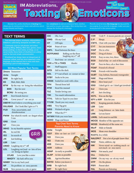Wall Chart Im Abbreviations, Texting & Emoticons Book