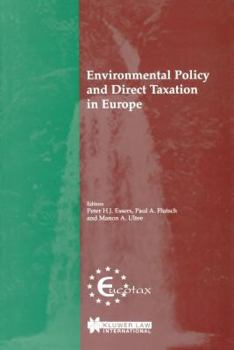Paperback Environmental Policy and Direct Taxation in Europe Book