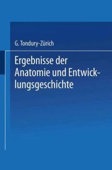 Paperback Ergebnisse Der Anatomie Und Entwicklungsgeschichte / Reviews of Anatomy Embryology and Cell Biology / Revues d'Anatomie Et de Morphologie Expérimental [German] Book